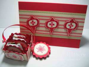 Christmas Box with dinner mints and Card