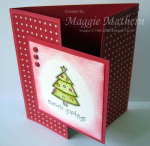 Christmas Gatefold Card open